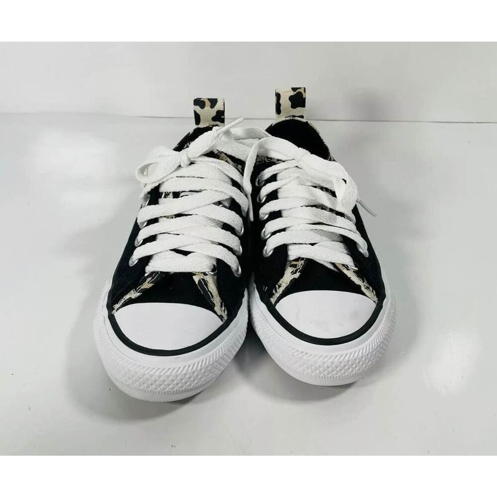 Converse Girl's CTAS Double Upper OX Black/Driftwood Sneakers-Sz 11 NWB 667211F - Picture 2 of 6
